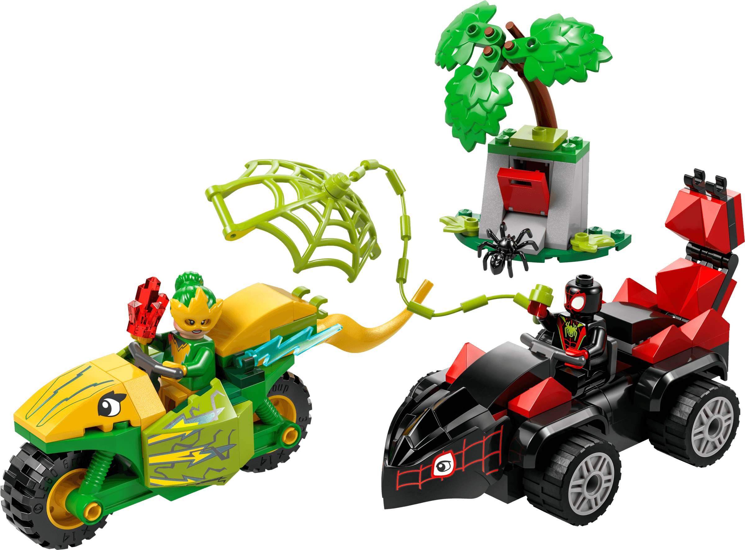 Spin and Electro Dinosaur Vehicle Chase
