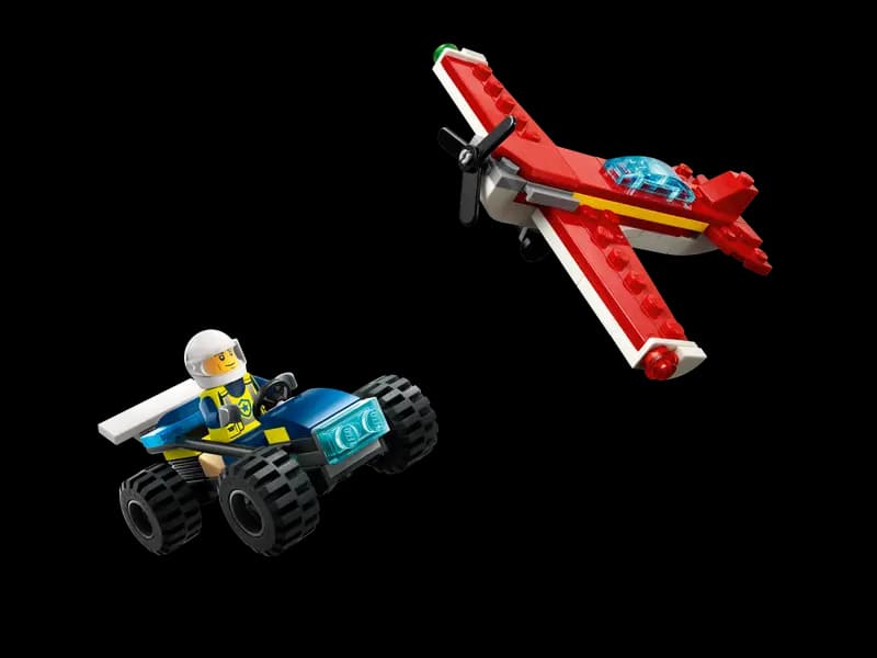 City Police Off-Road Buggy Car and 3in1 Red Plane